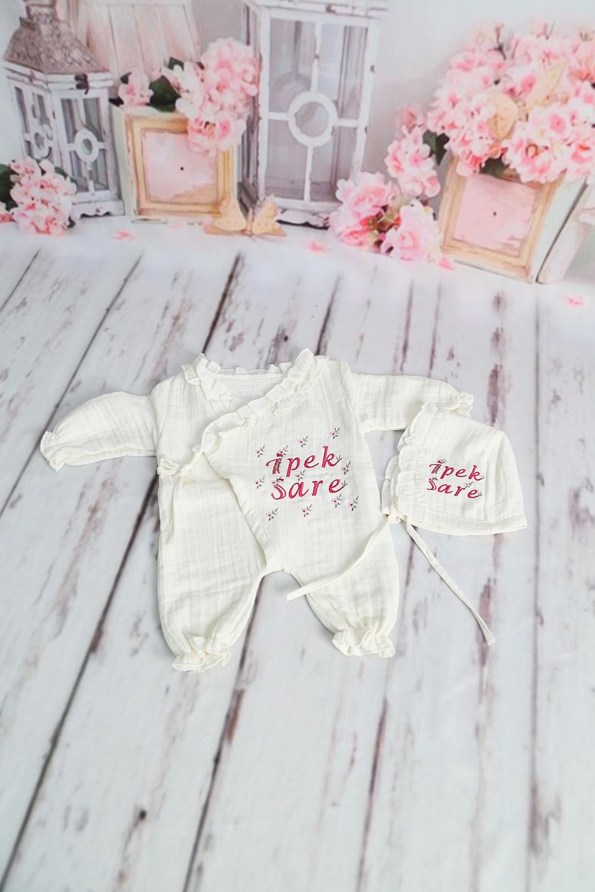 İsme Özel Müslin 2li Hastane çıkışı