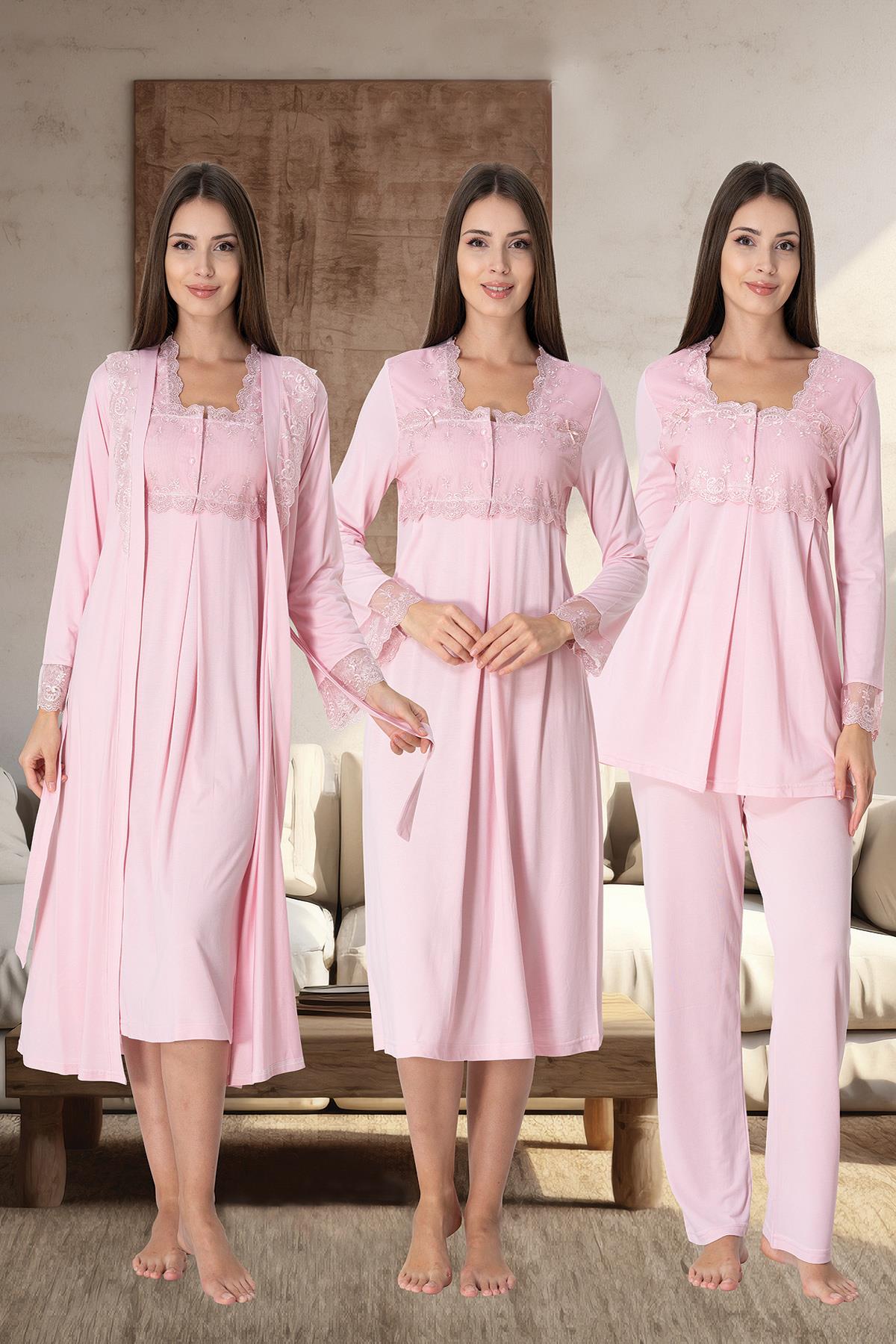 Effortt 12405 Pudra Pembe Lohusa Hamile 4'lü Set