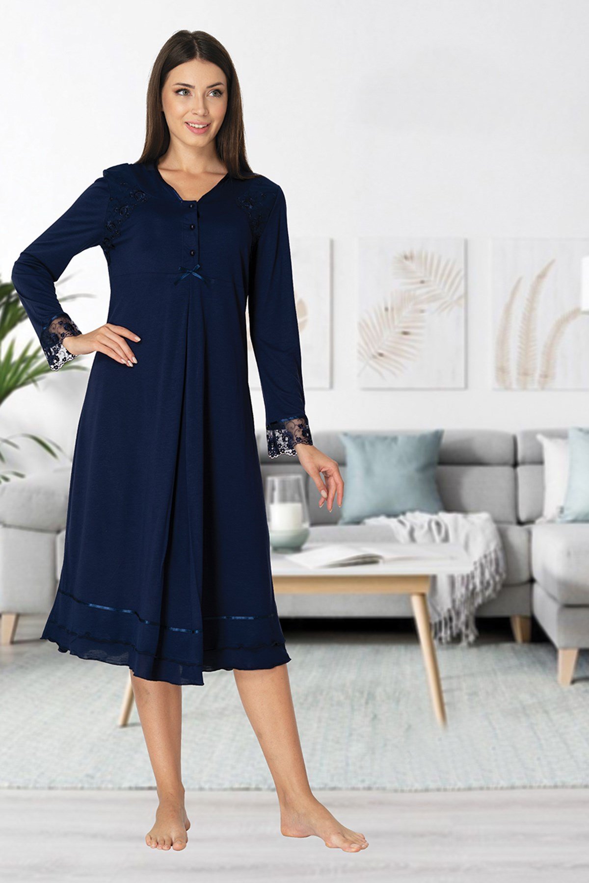 Effortt 2423 Lacivert Lohusa Gecelik