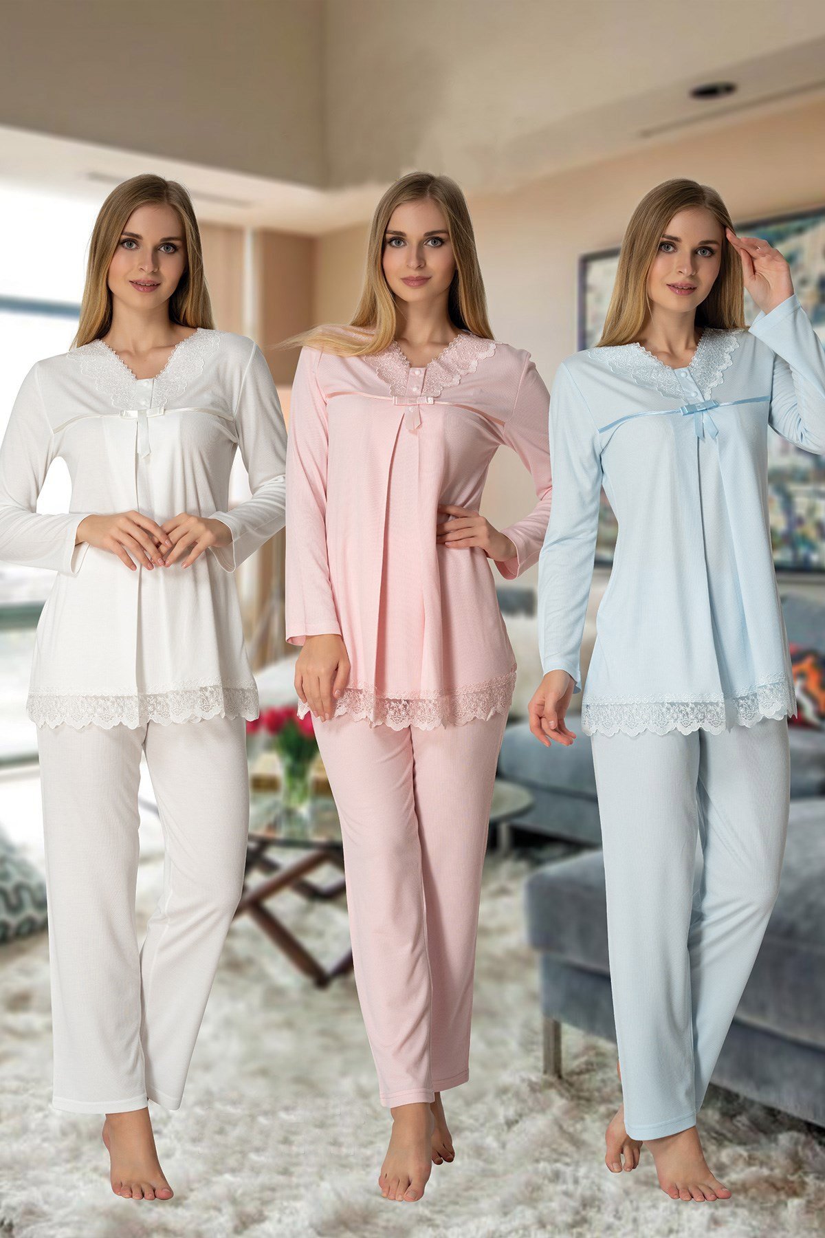 Effortt 4032 Lohusa Pijama Takımı