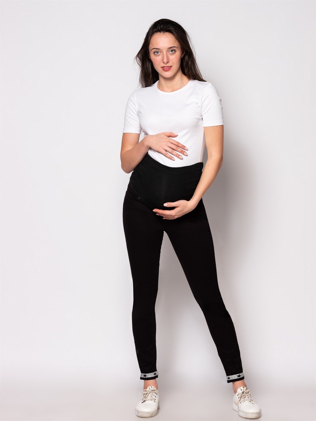 Maternity Jeans star Trotter Patterned Black