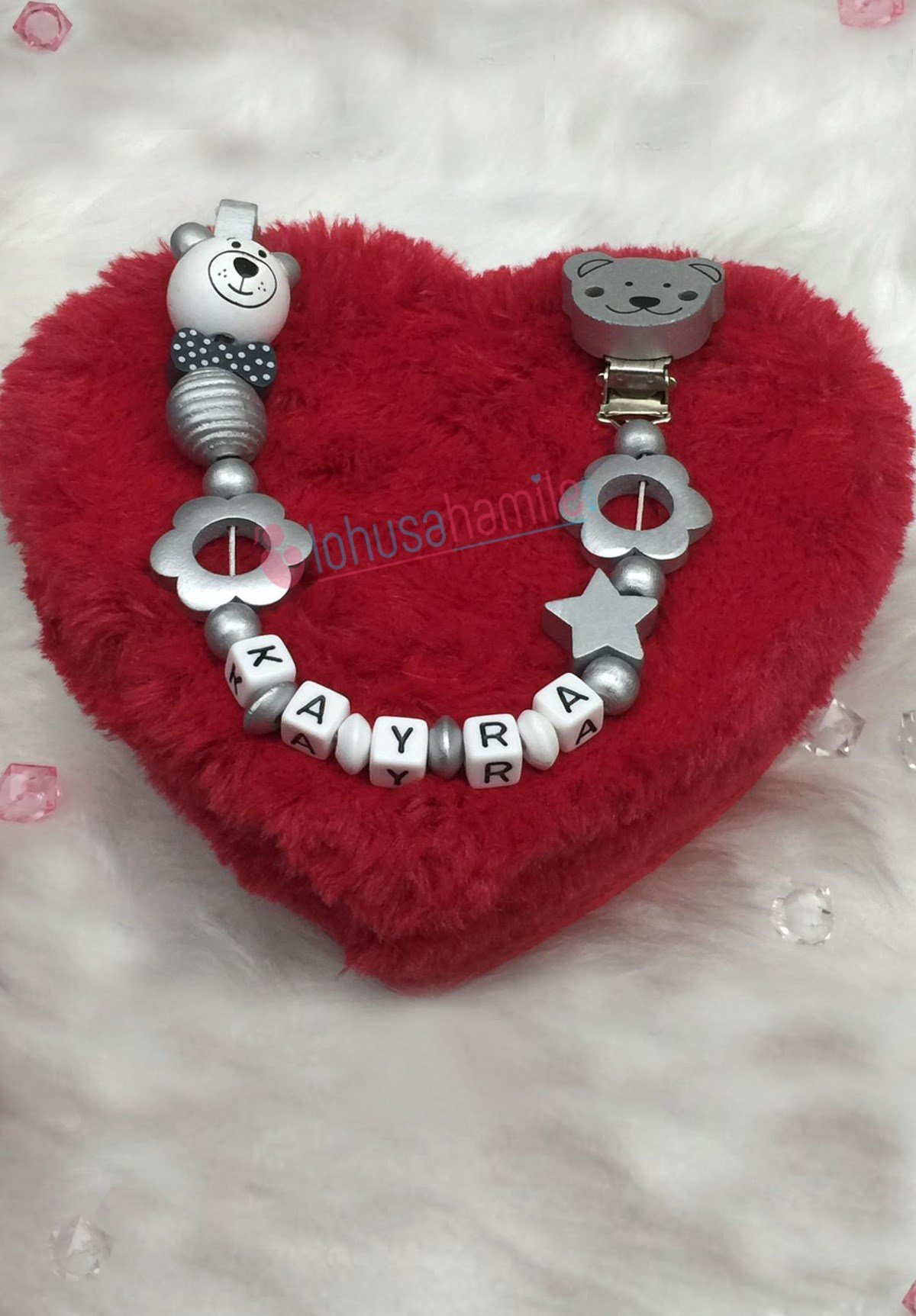 Lh 541 Gri İsimli Emzik Zinciri