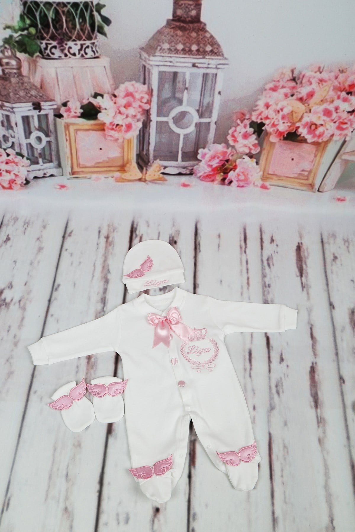 Lh0323 İsme Özel Hastane Çıkışı 3lü Set