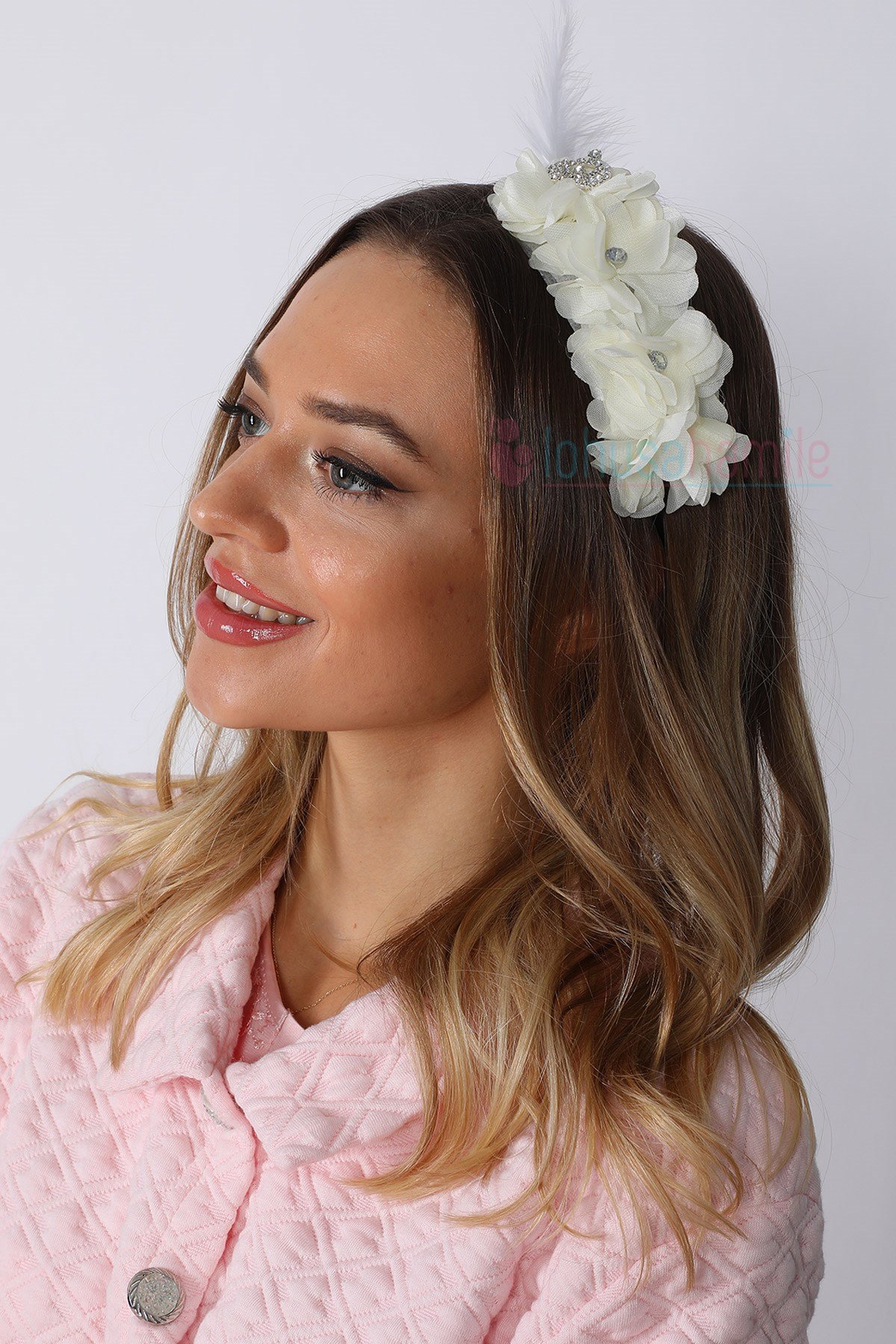 Lh1280 Ekru Lotus Lohusa Tacı