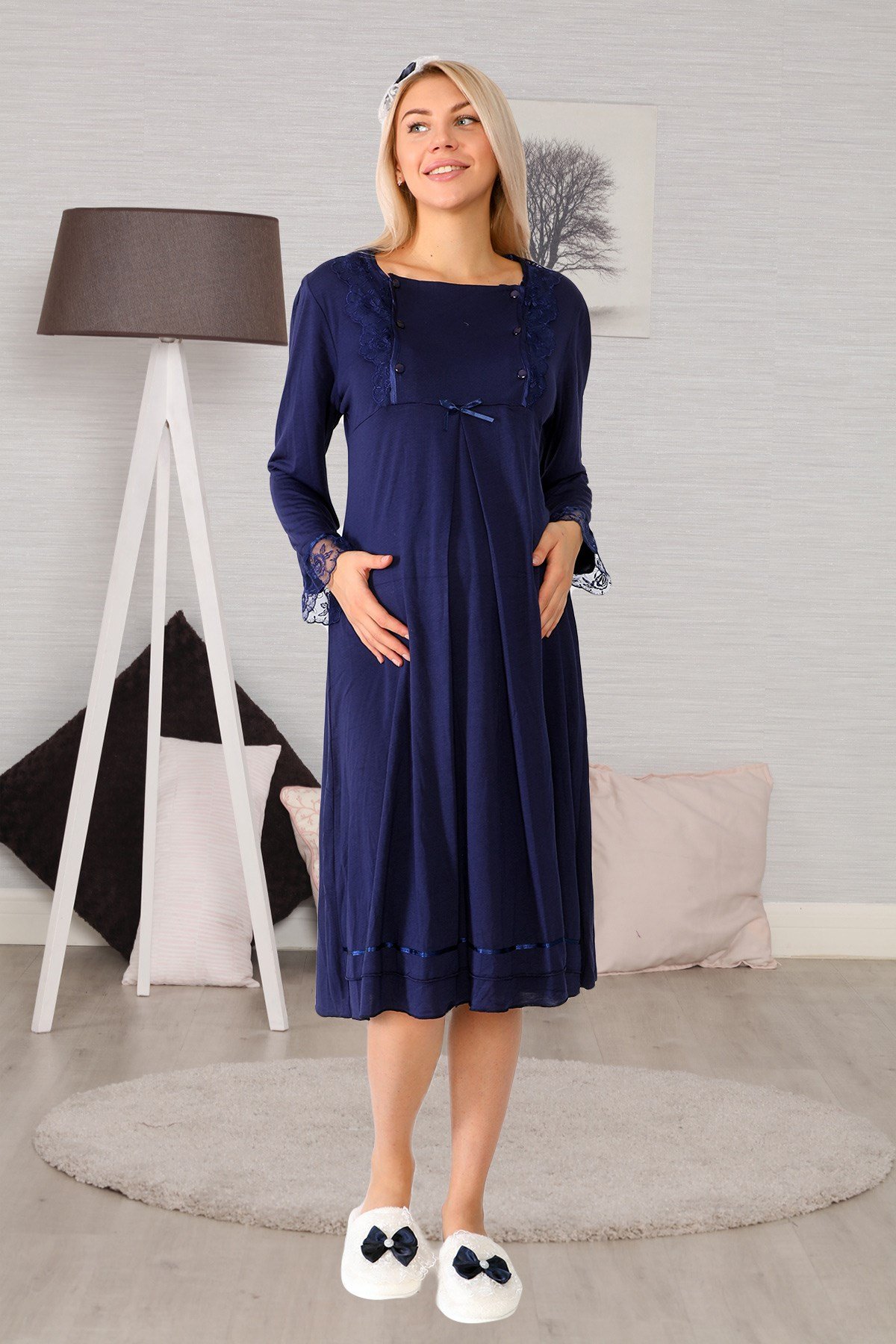 Lohusa Hamile 20122 Lacivert Lohusa Gecelik