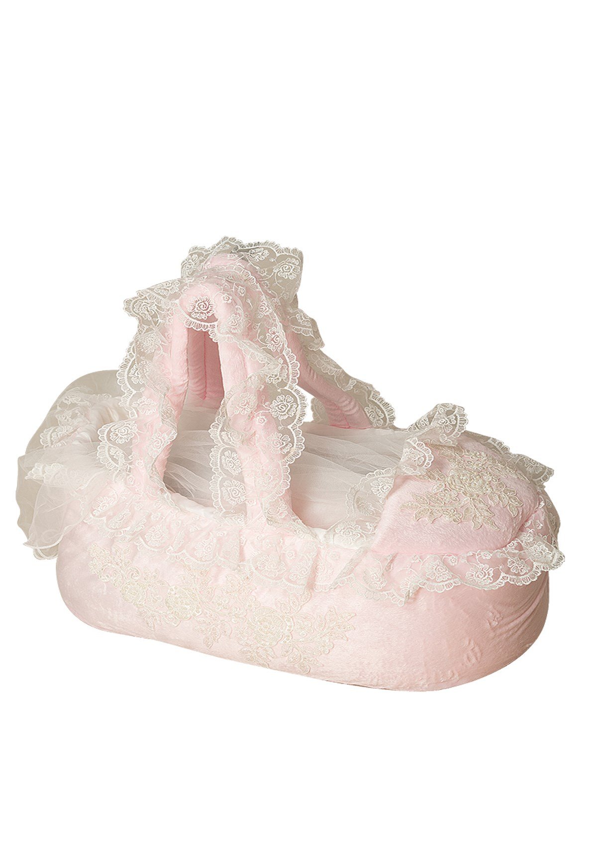 Mecit 521 Taş işlemeli İşlemeli Pembe Peluş Puset