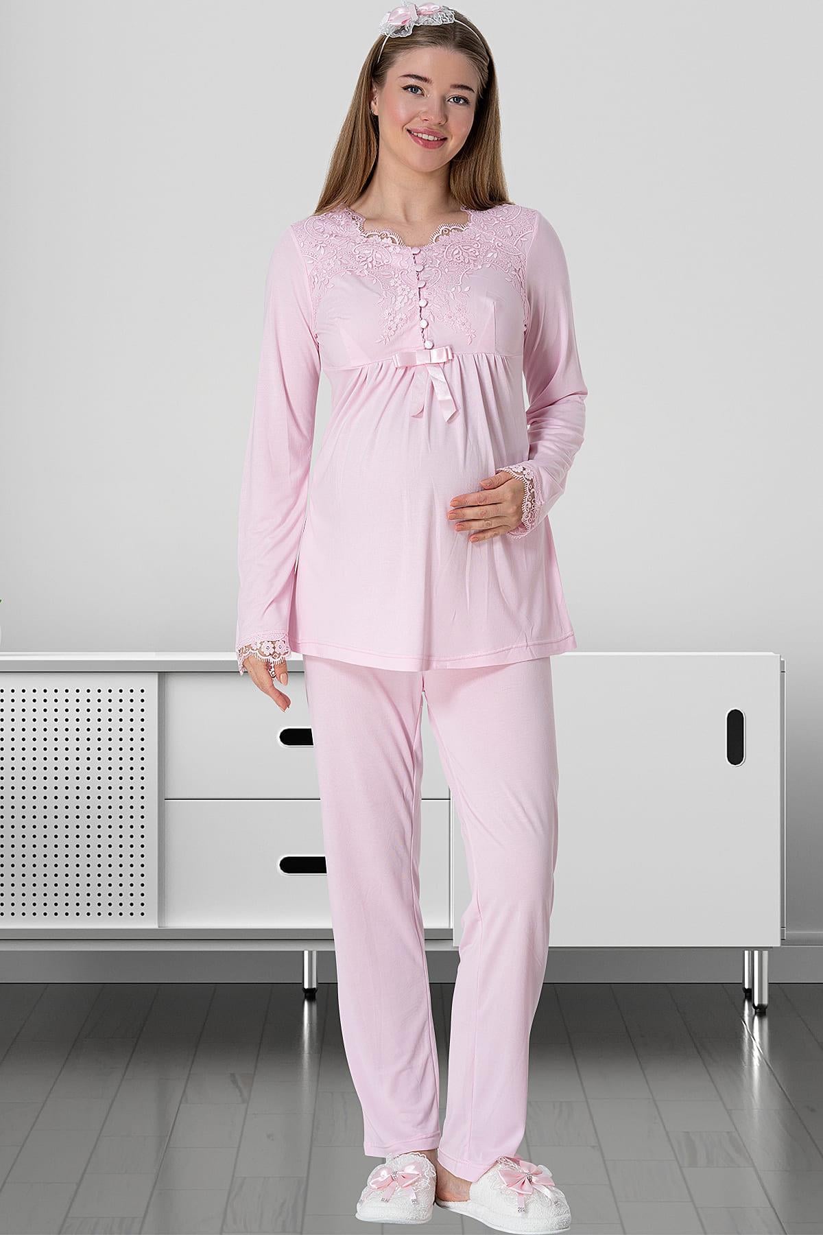 Mecit 5414 Pembe Lohusa Pijama Takımı