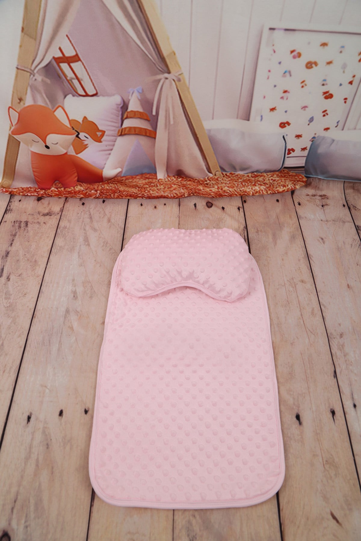 Pembe Bebek Alt Açma ve Yastık Seti BA1010