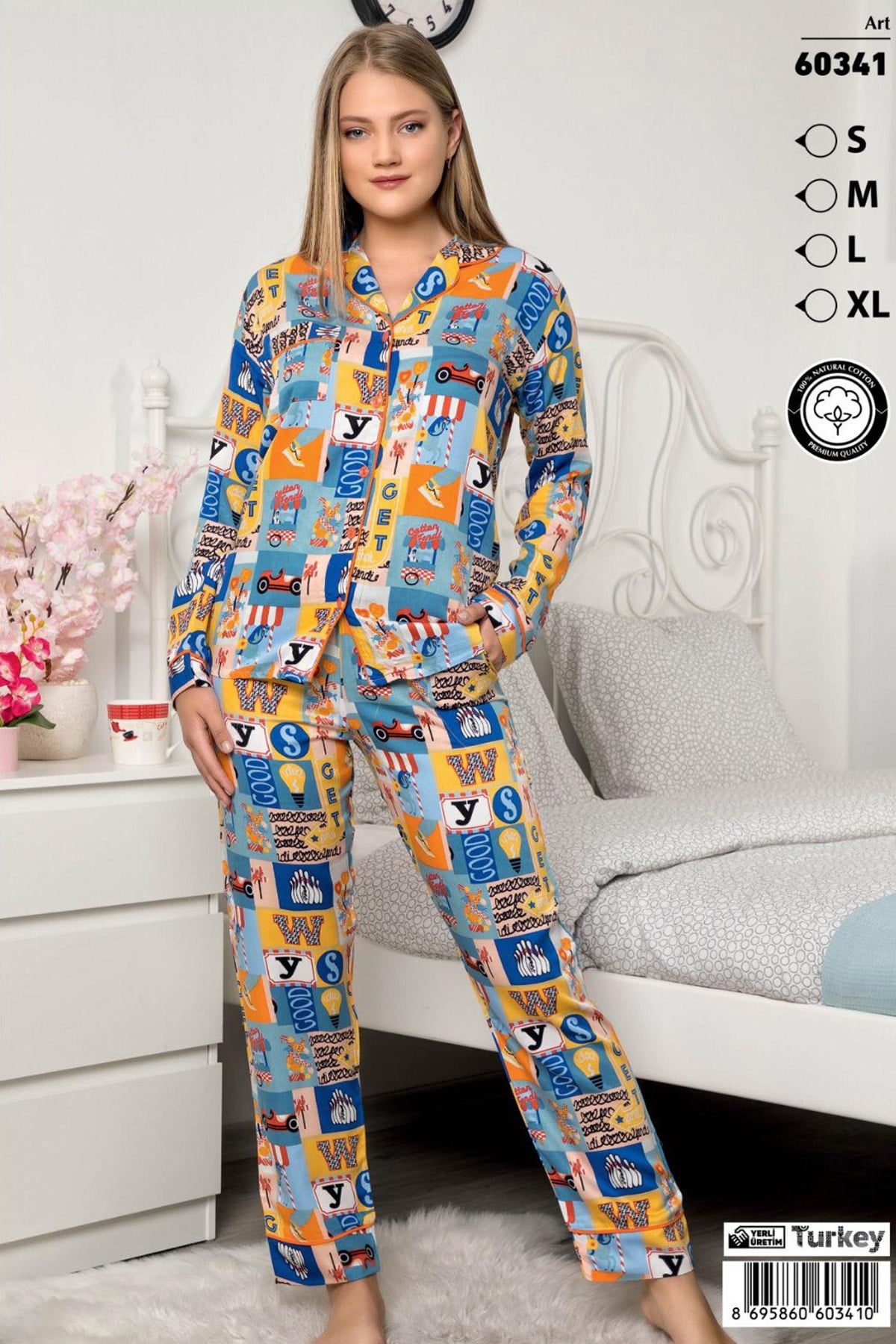 Polat Yıldız 60341 Regula Önden Düğmeli Lohusa Pijama