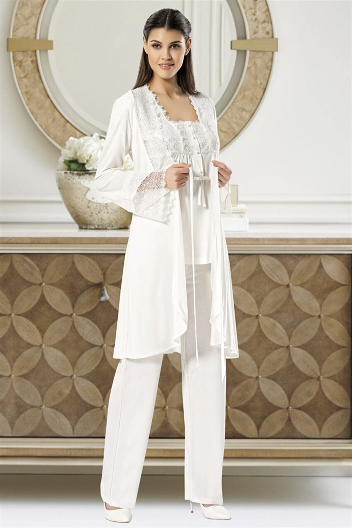Xses 4700 Sabahlıklı Lohusa Pijama Takımı