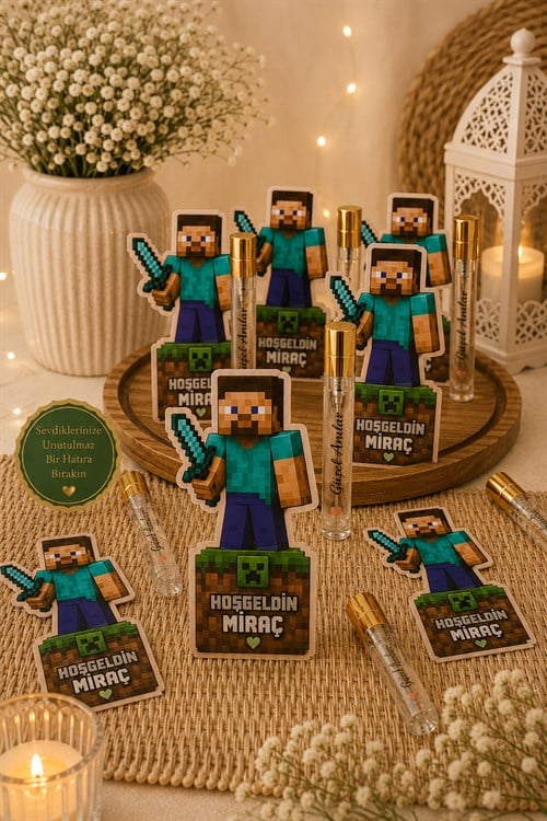 Minecraft  Konseptli İsimli Hediyelik