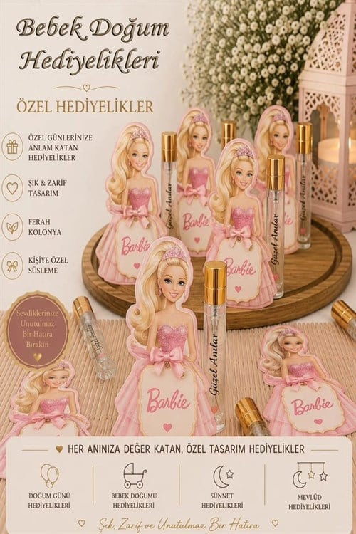 Doğum Sonrası Hastenede Barbie Konseptli Hediyelik