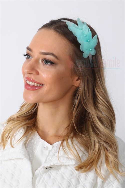 Lh1245 Mint Kelebekli Lohusa Tacı