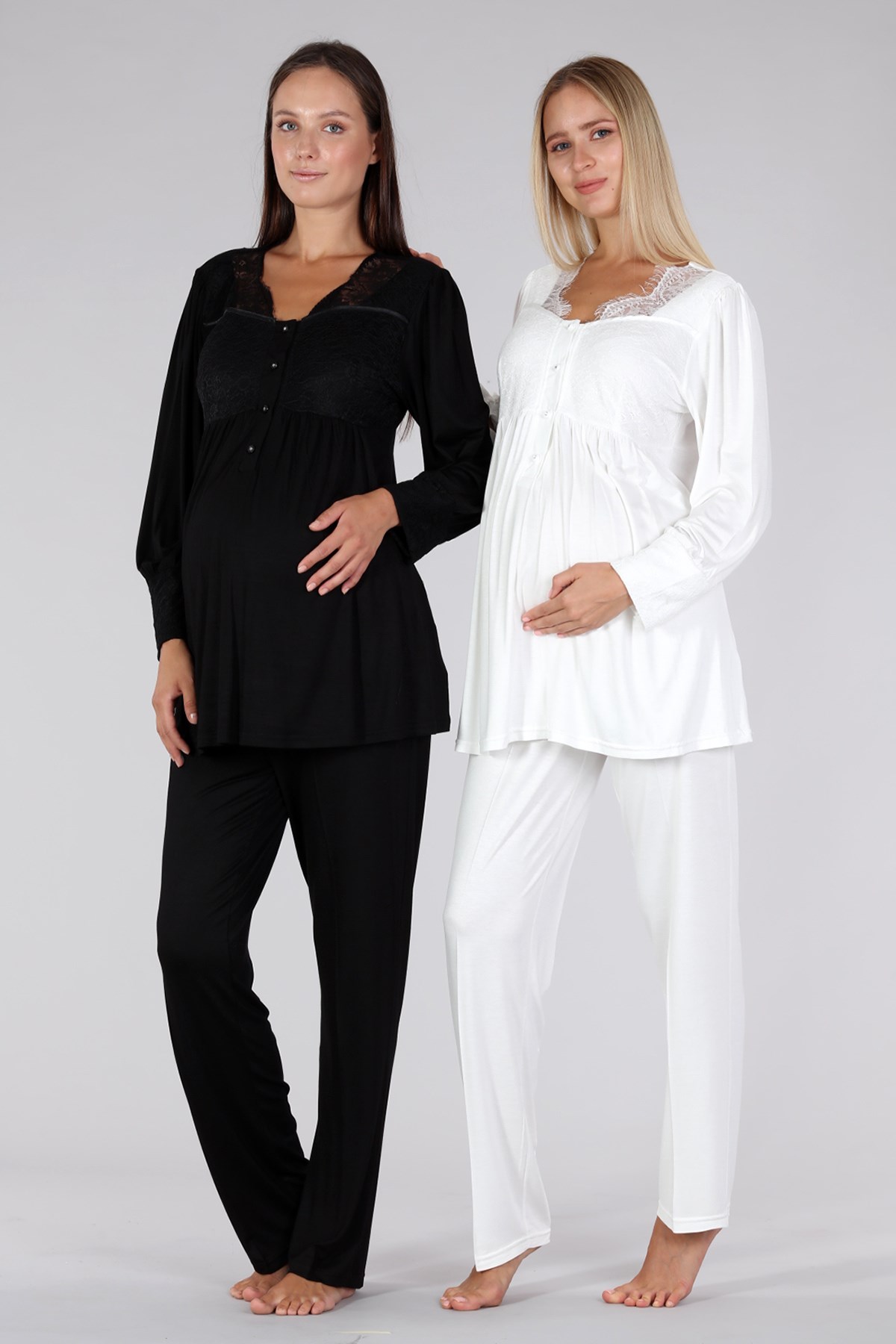Bone 5327 Dantel Detaylı Lohusa Pijama Takımı