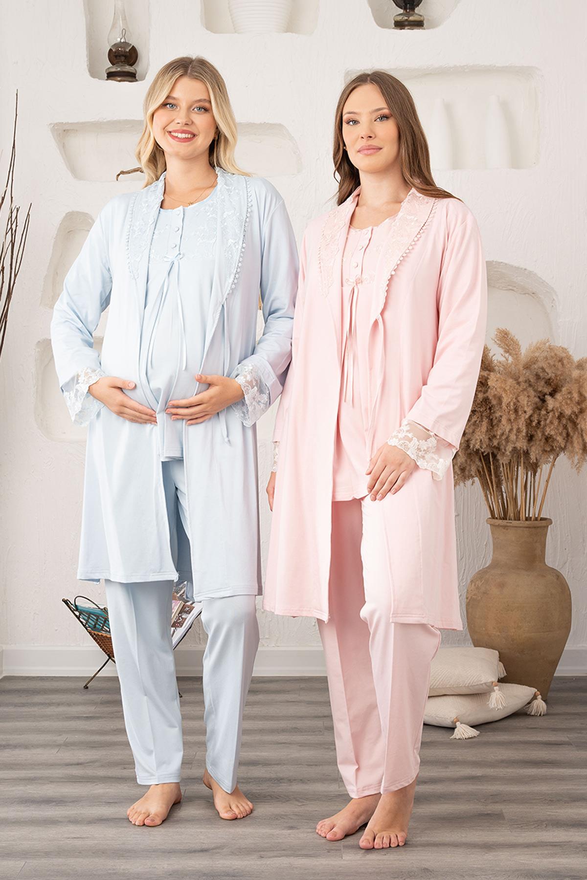 Bone 5905 Sabahlıklı Lohusa Pijama Takımı