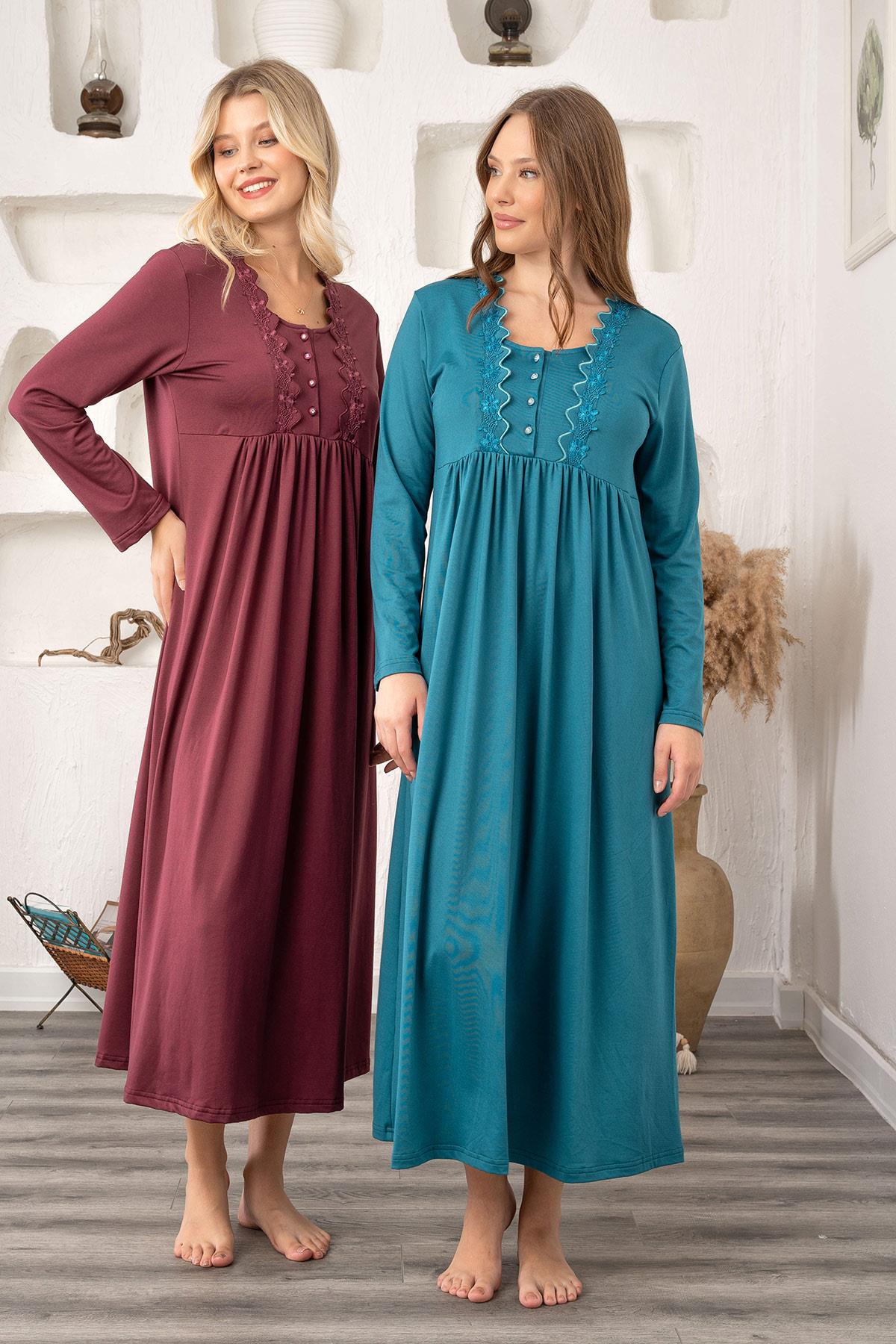 Bone 5927 Dantelli Büyük Beden Gecelik