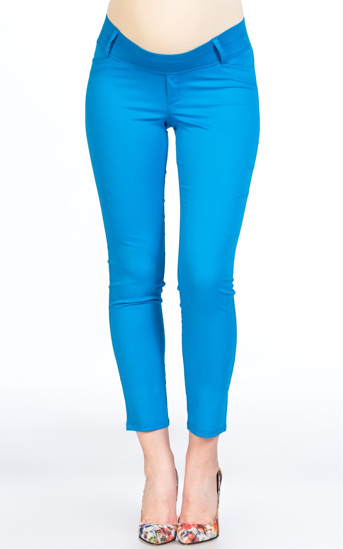 Busa Hamile Gabardın Pantolon Saks