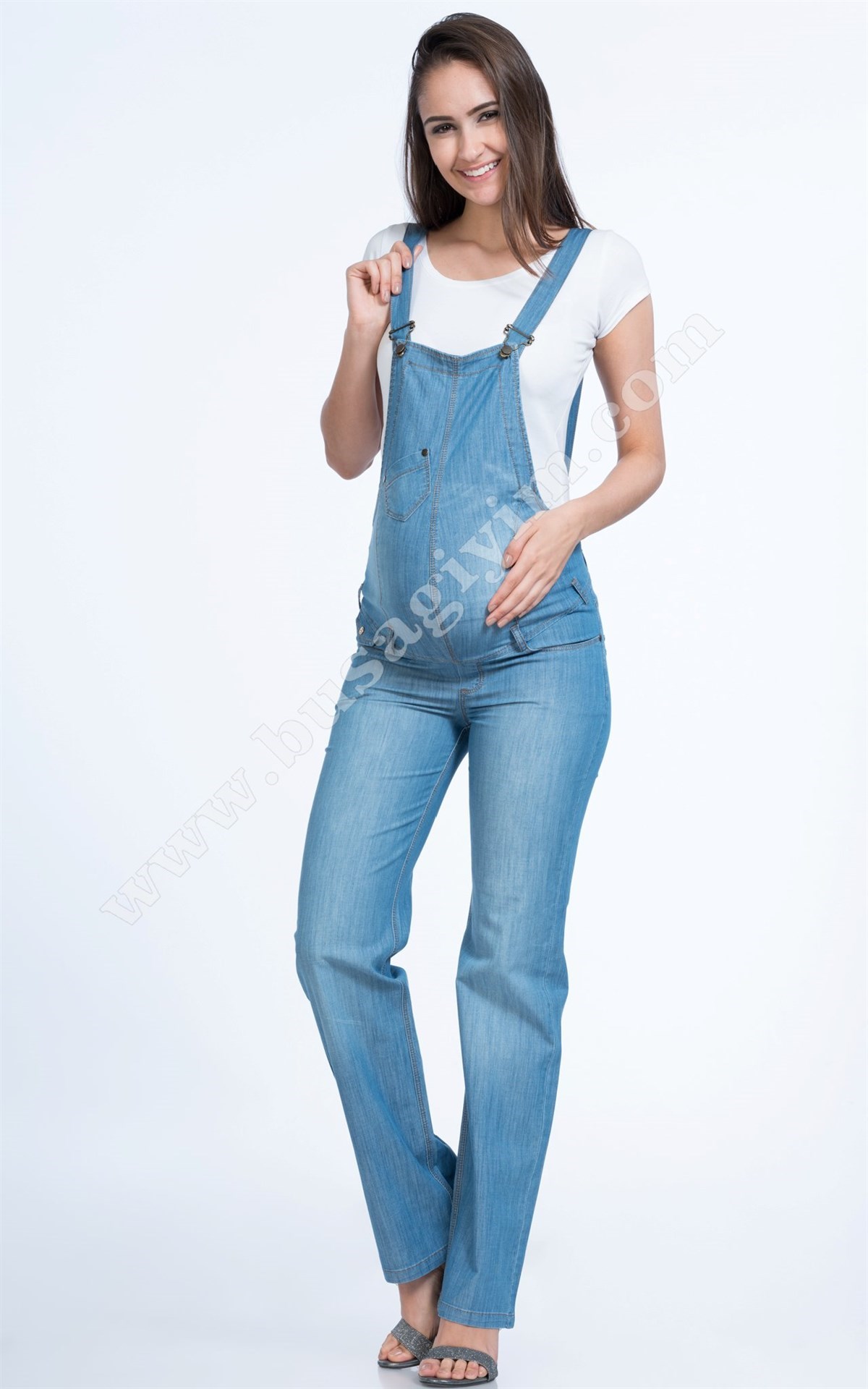 Busa Hamile Kot Bahçıvan Mavi