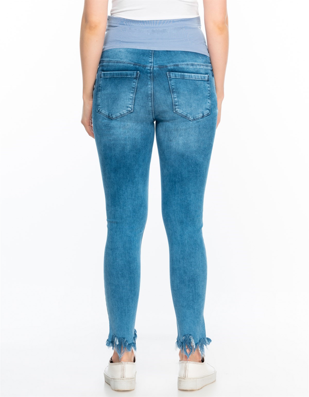 Busa Hamile Kot Pantolon Mavi