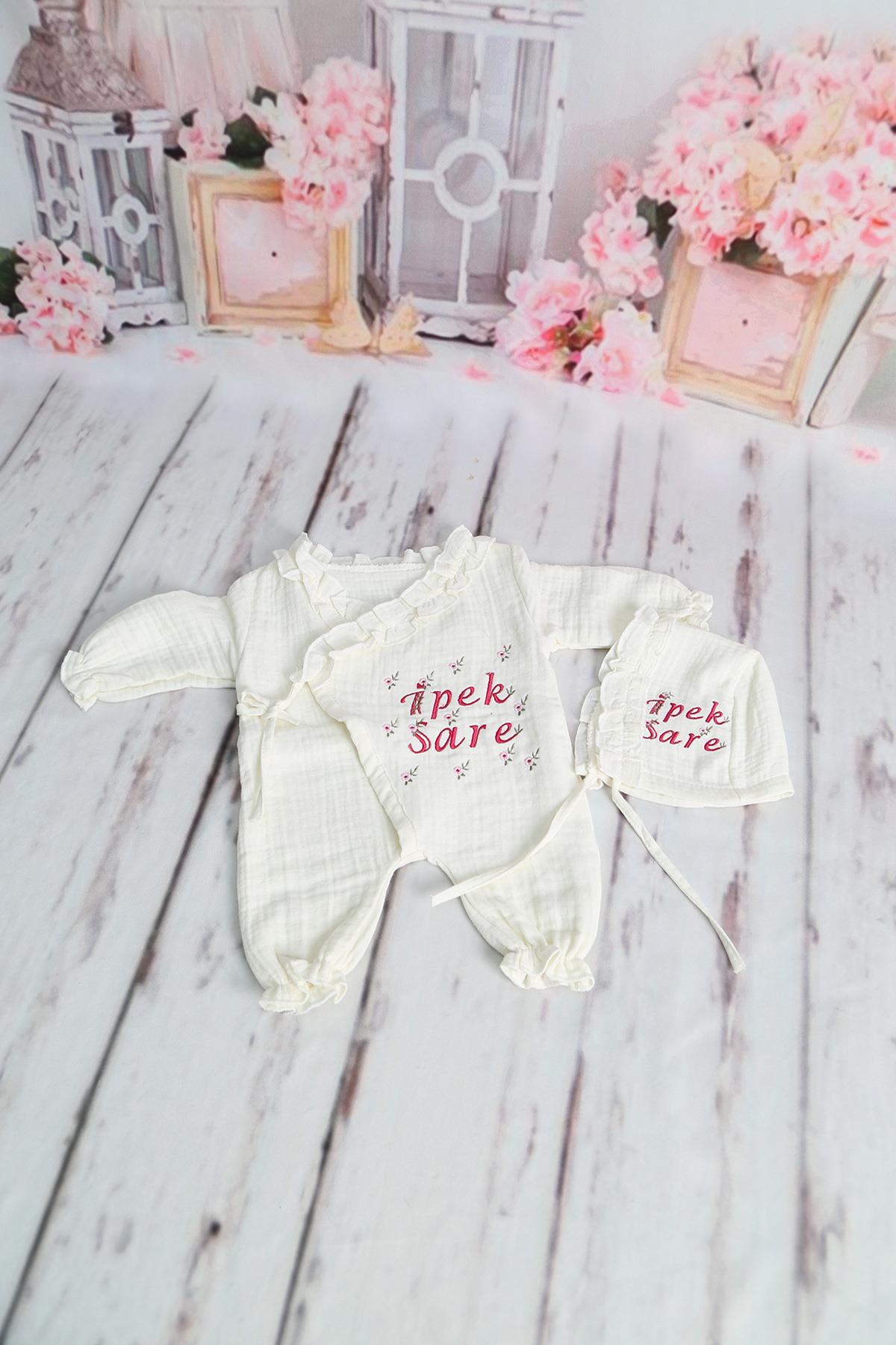 İsme Özel Müslin 2'li Hastane çıkışı