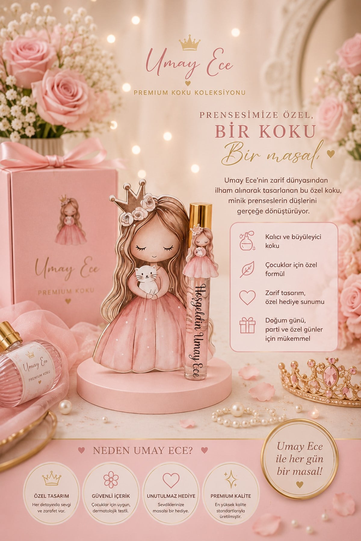 Prenses Konseptli İsimli Hediyelik