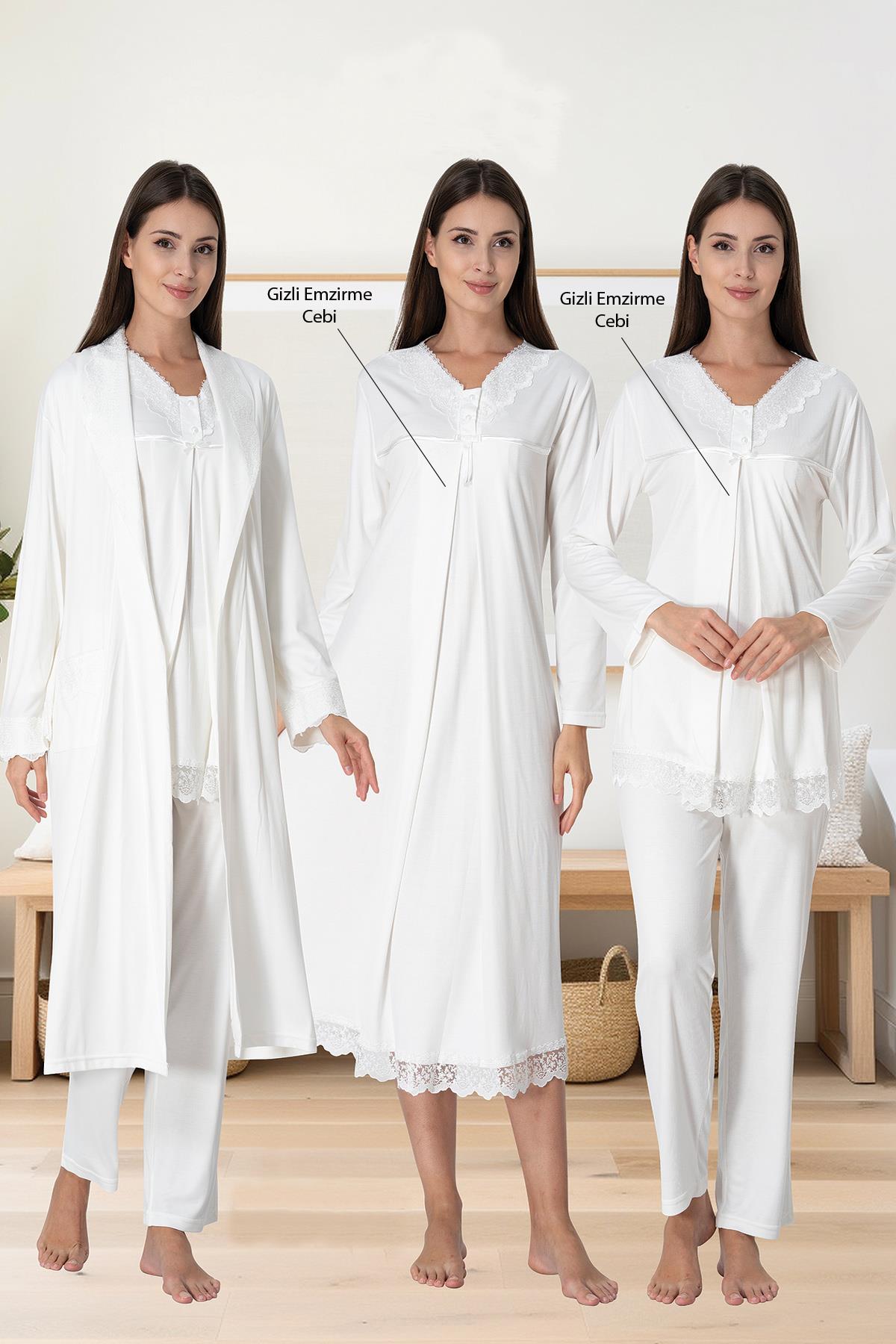 Effortt 4036 Ekru Hamile 4'lü Set