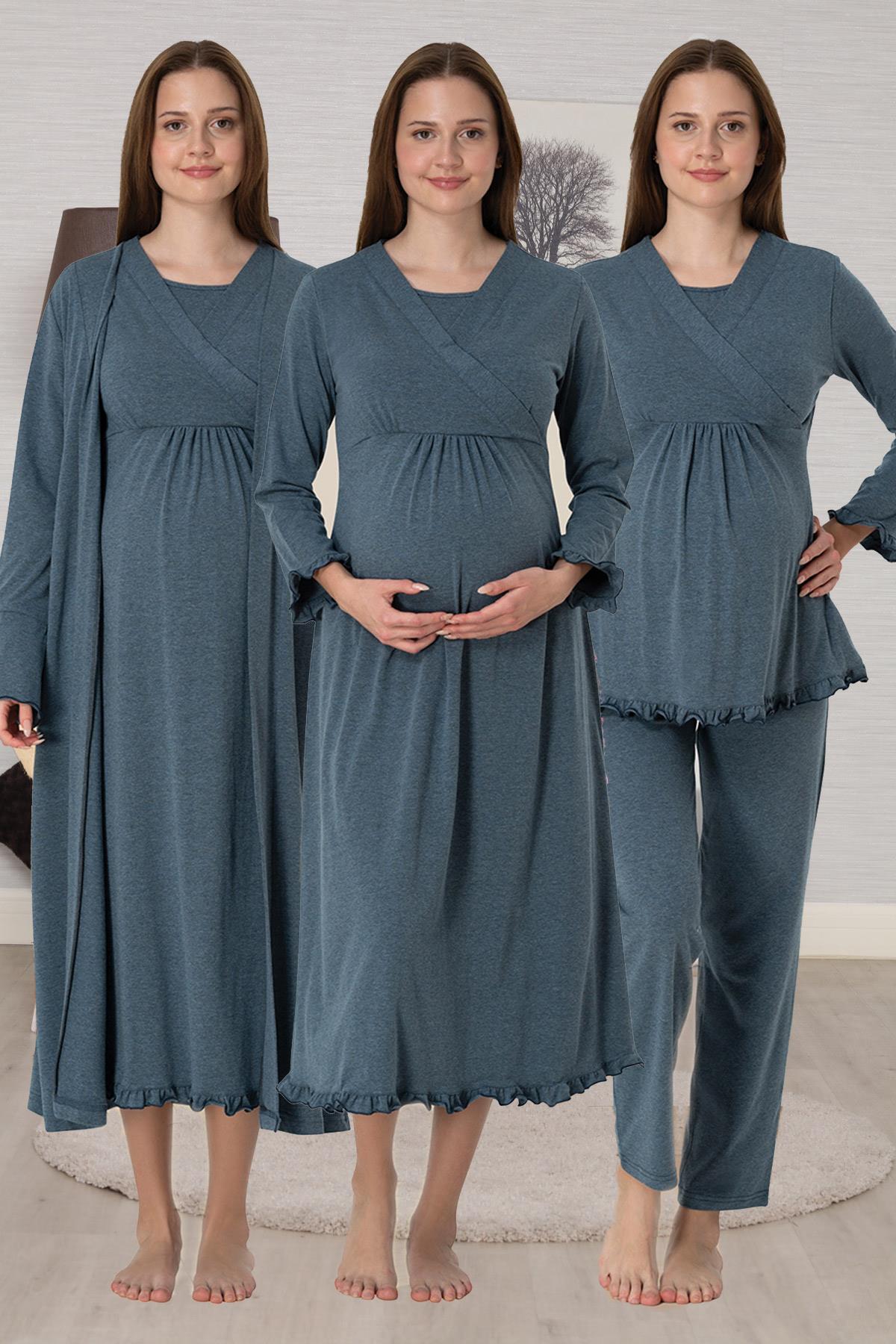 Effortt 4046 Antrasit 4lü Hamile Lohusa Seti