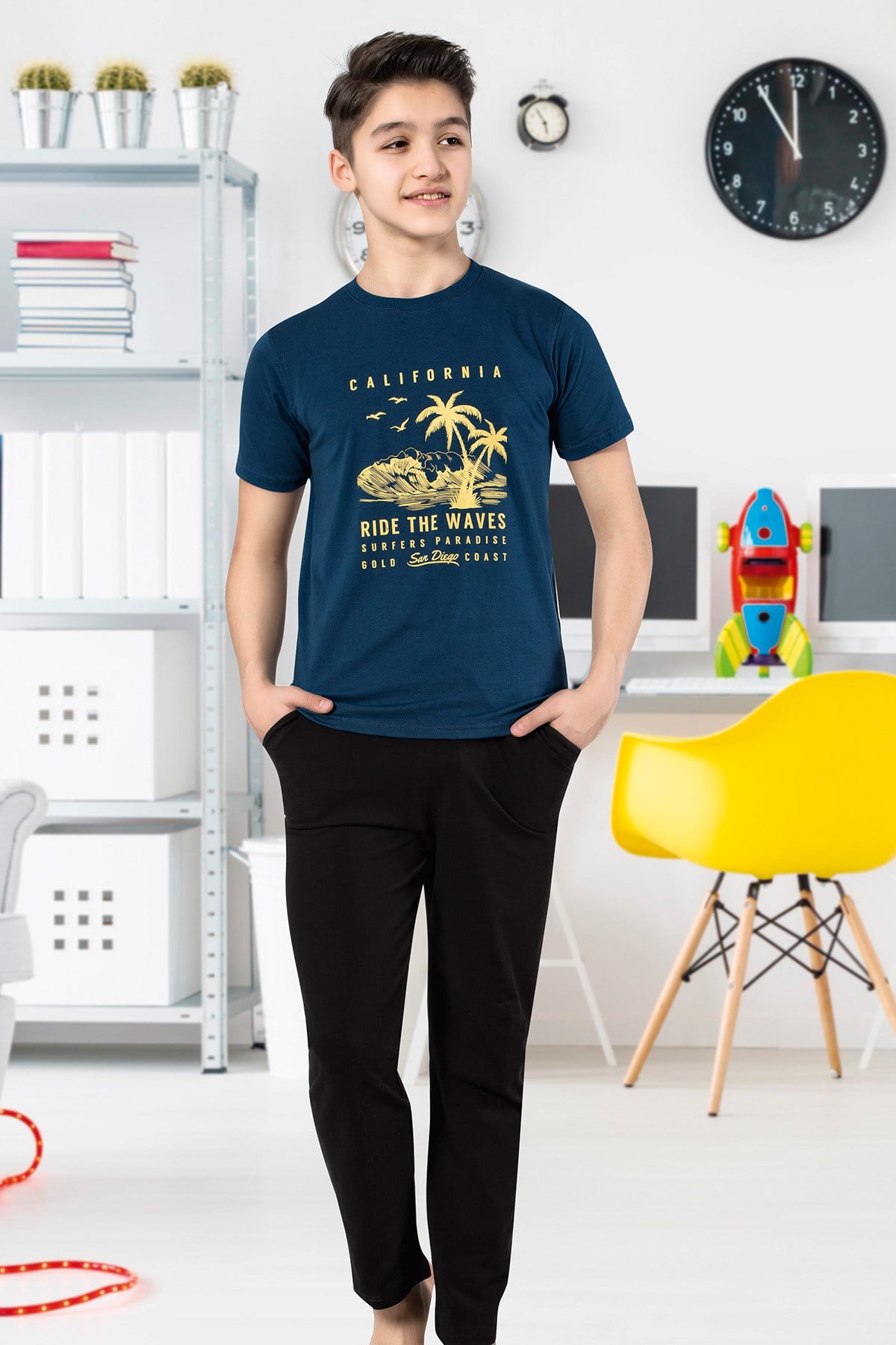 Erkek Çoçuk Garson Pijama Takım 7079
