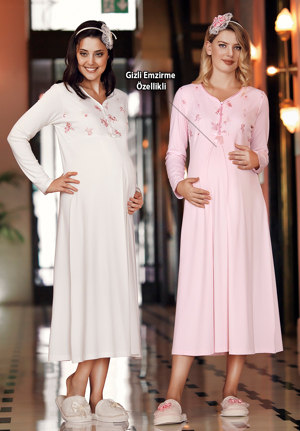 Fc Fantasy 671 Maternity Nursing Nightgown Set
