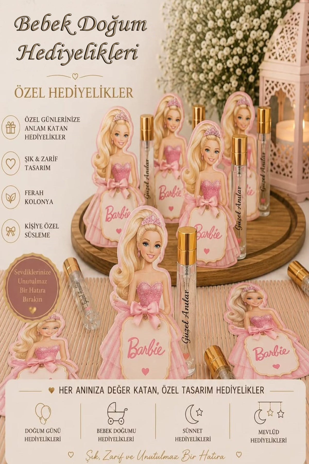 Doğum Sonrası Hastenede Barbie Konseptli Hediyelik
