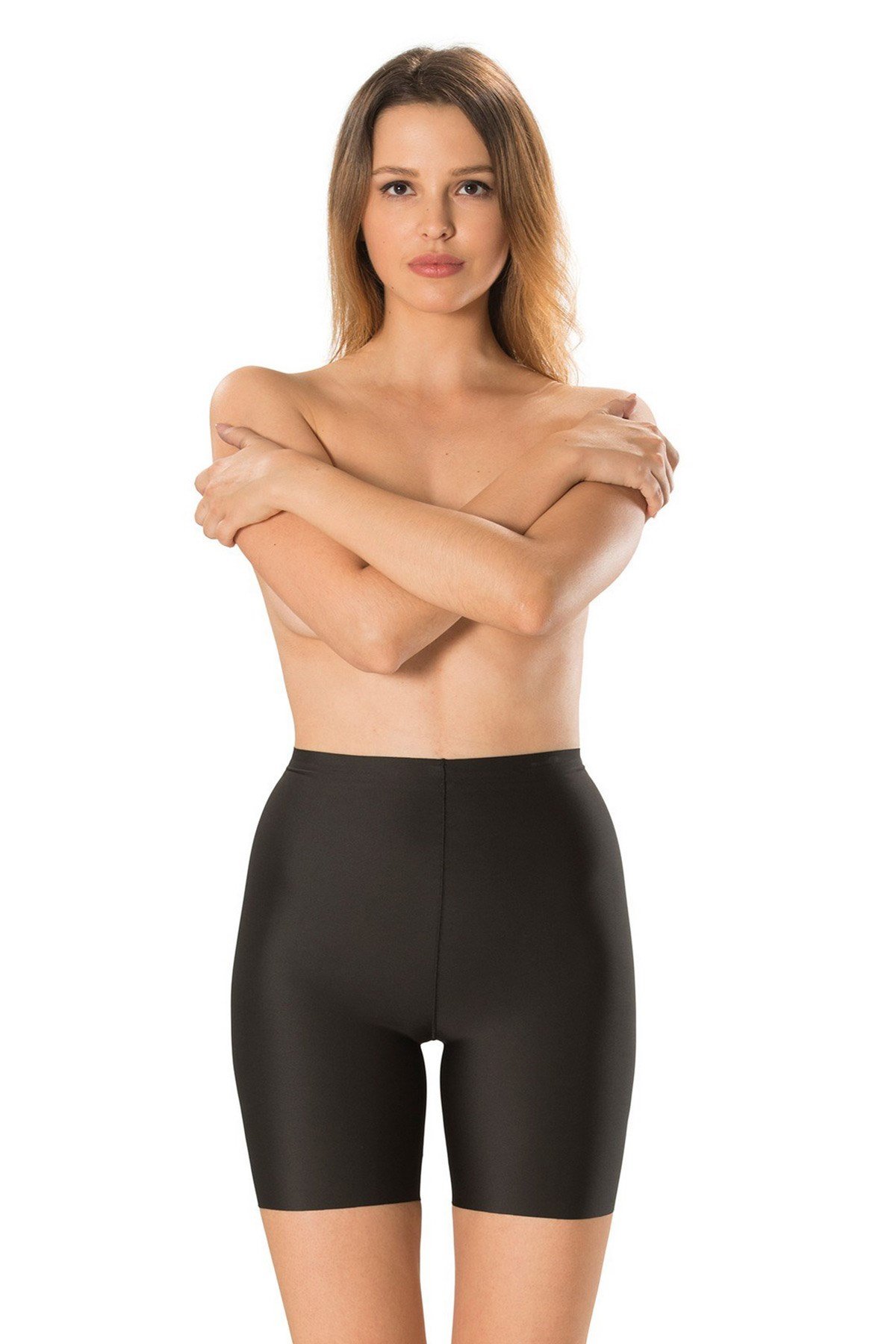 Formactive 3020 Siyah Lazer Kesim Paçalı Lohusa Korse