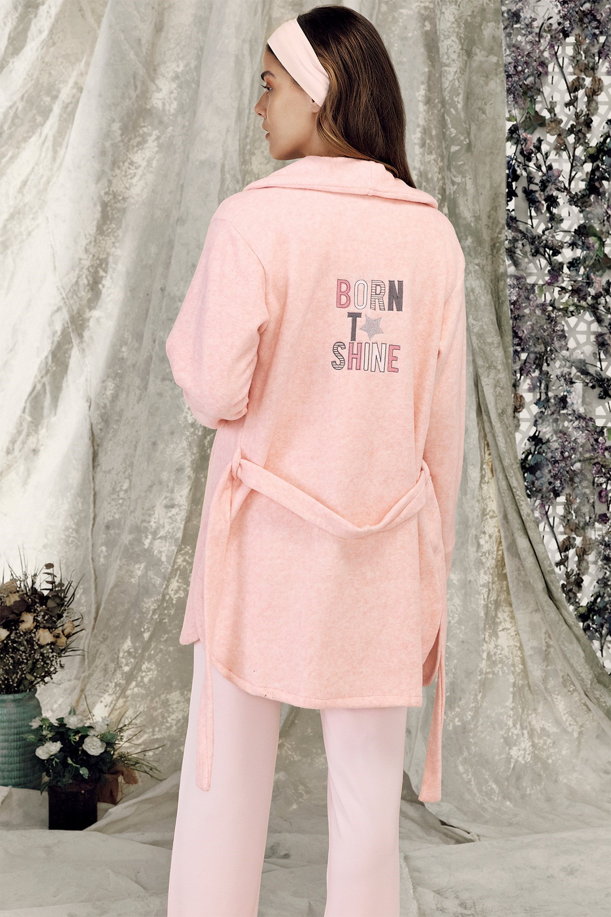 Haluk Bayram 3617 Pembe Sabahlıklı Lohusa Pijama Takımı