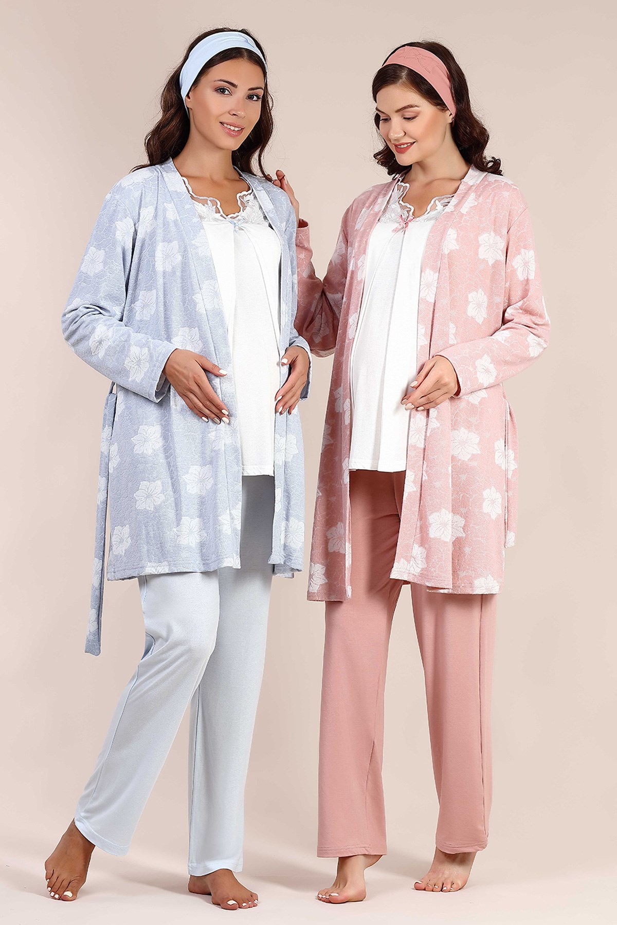 Haluk Bayram 4007 Jakar Sabahlıklı Lohusa Pijama