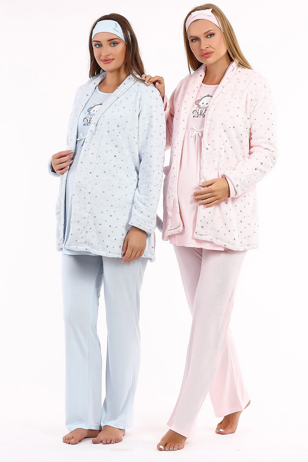 Haluk Bayram 4010 Welsoft Sabahlıklı Lohusa Pijama