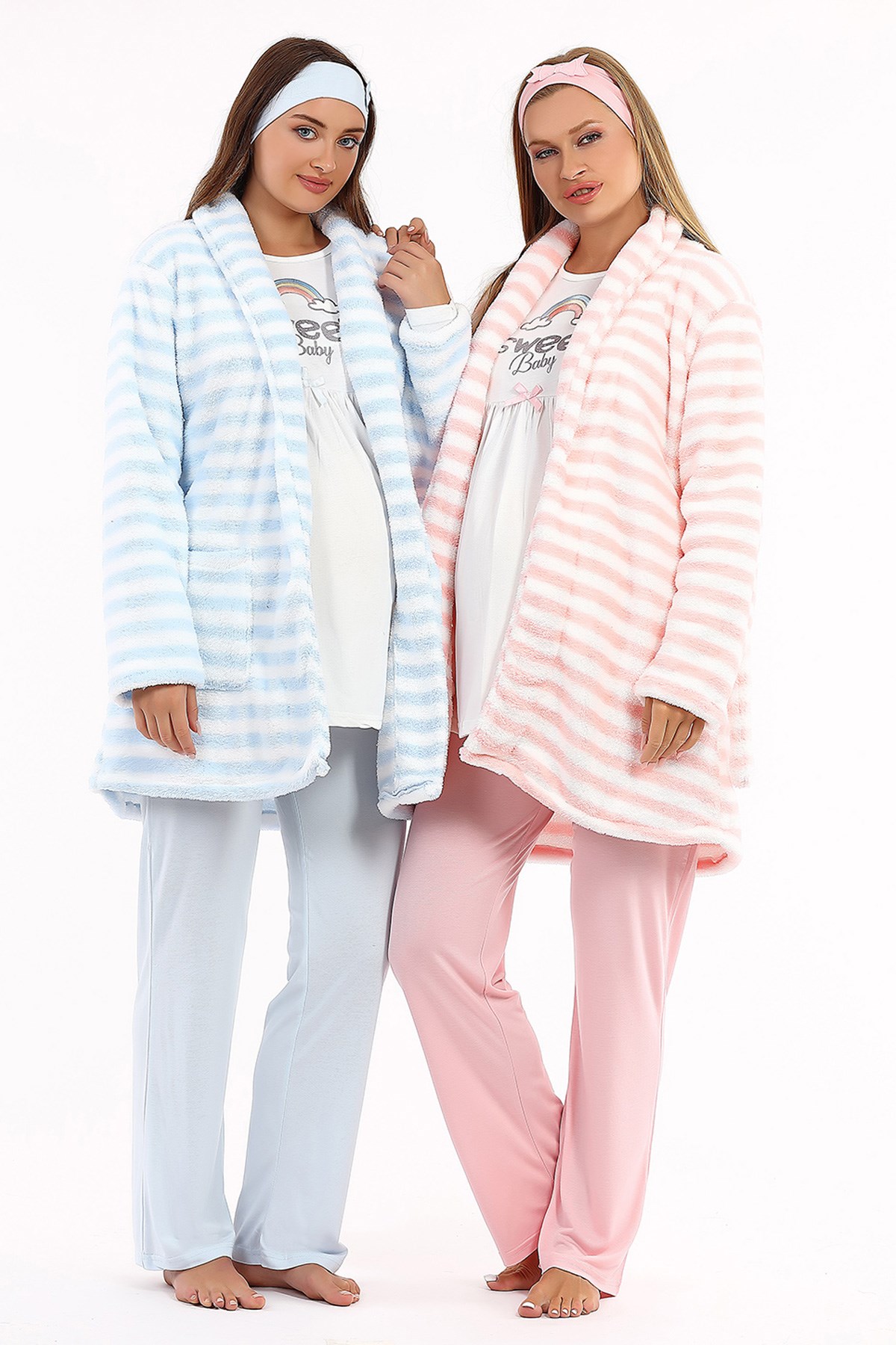 Haluk Bayram 4015 Welsoft Sabahlıklı Lohusa Pijama