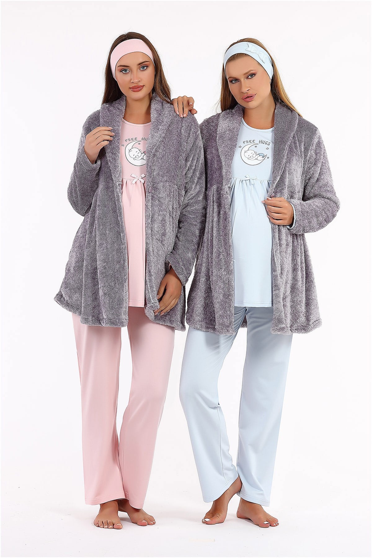Haluk Bayram 4226 Sabahlıklı Lohusa Pijama Takımı
