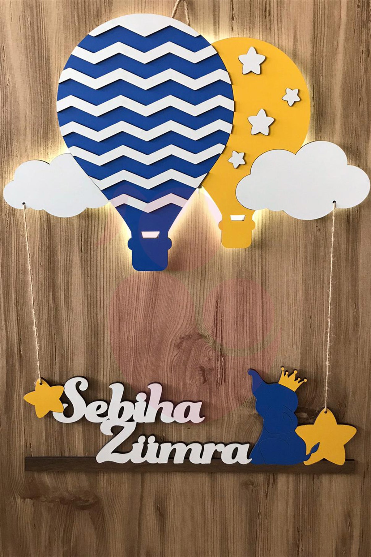 İsme Özel Işıklı Kapı Süsü LH90013