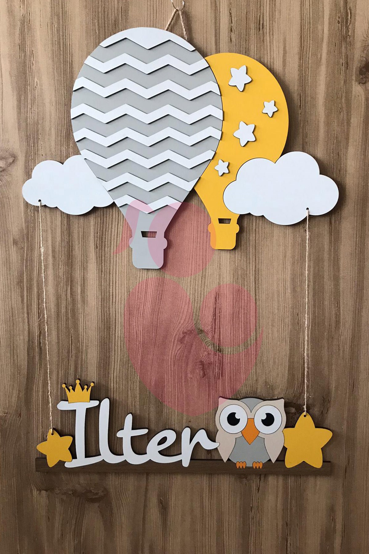 İsme Özel Işıklı Kapı Süsü LH90020