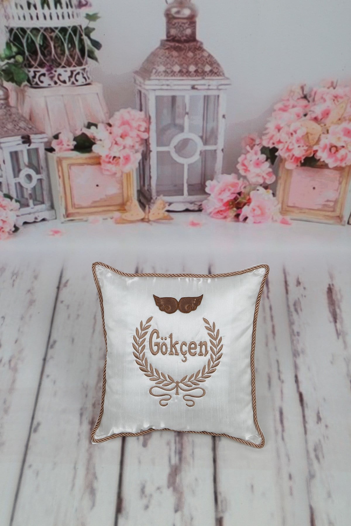 İsme Özel Nakışlı Takı Yastığı