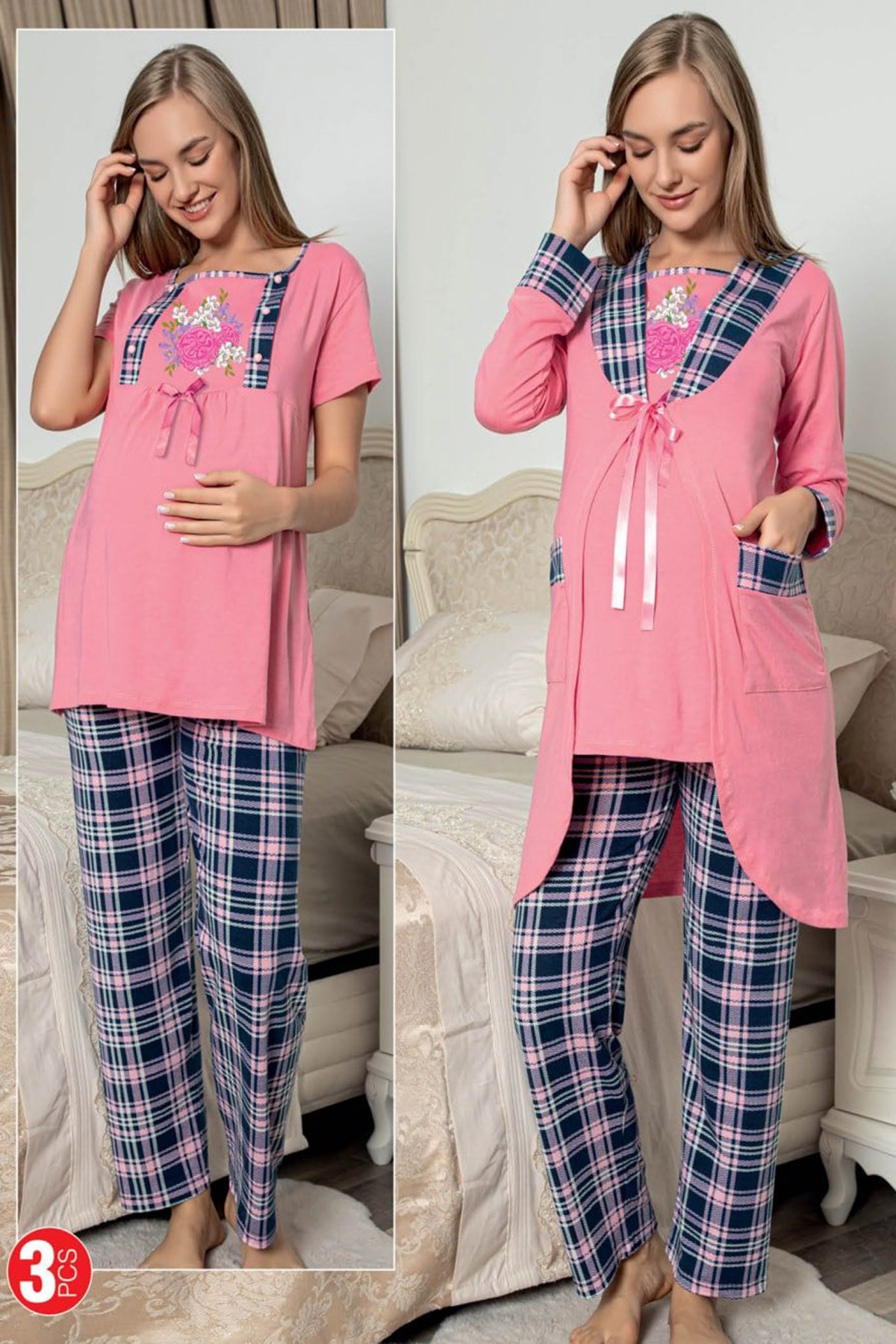 jenika 49258 Sabahlıklı Pijama Takımı