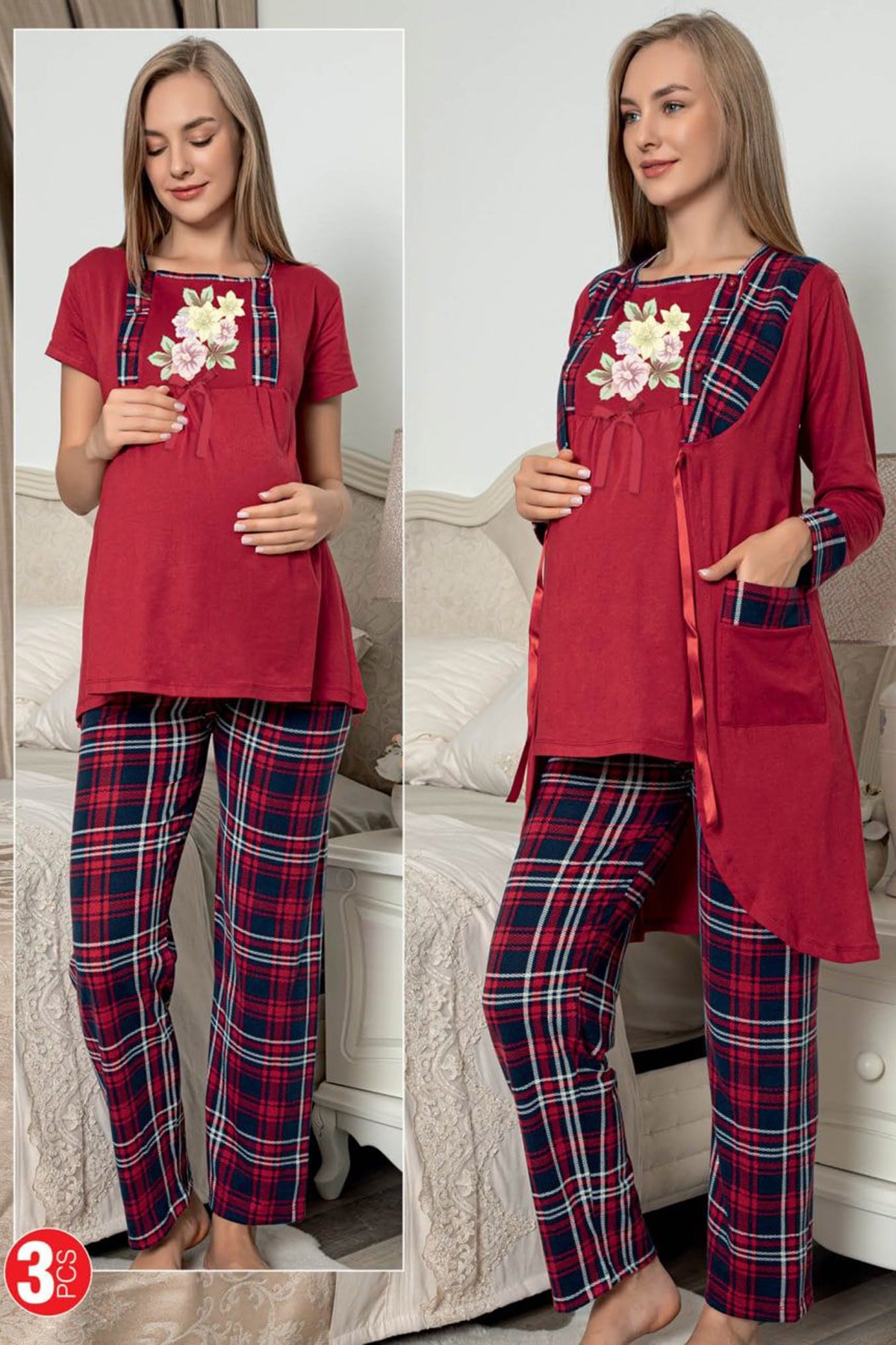jenika 49259 Sabahlıklı Pijama Takımı