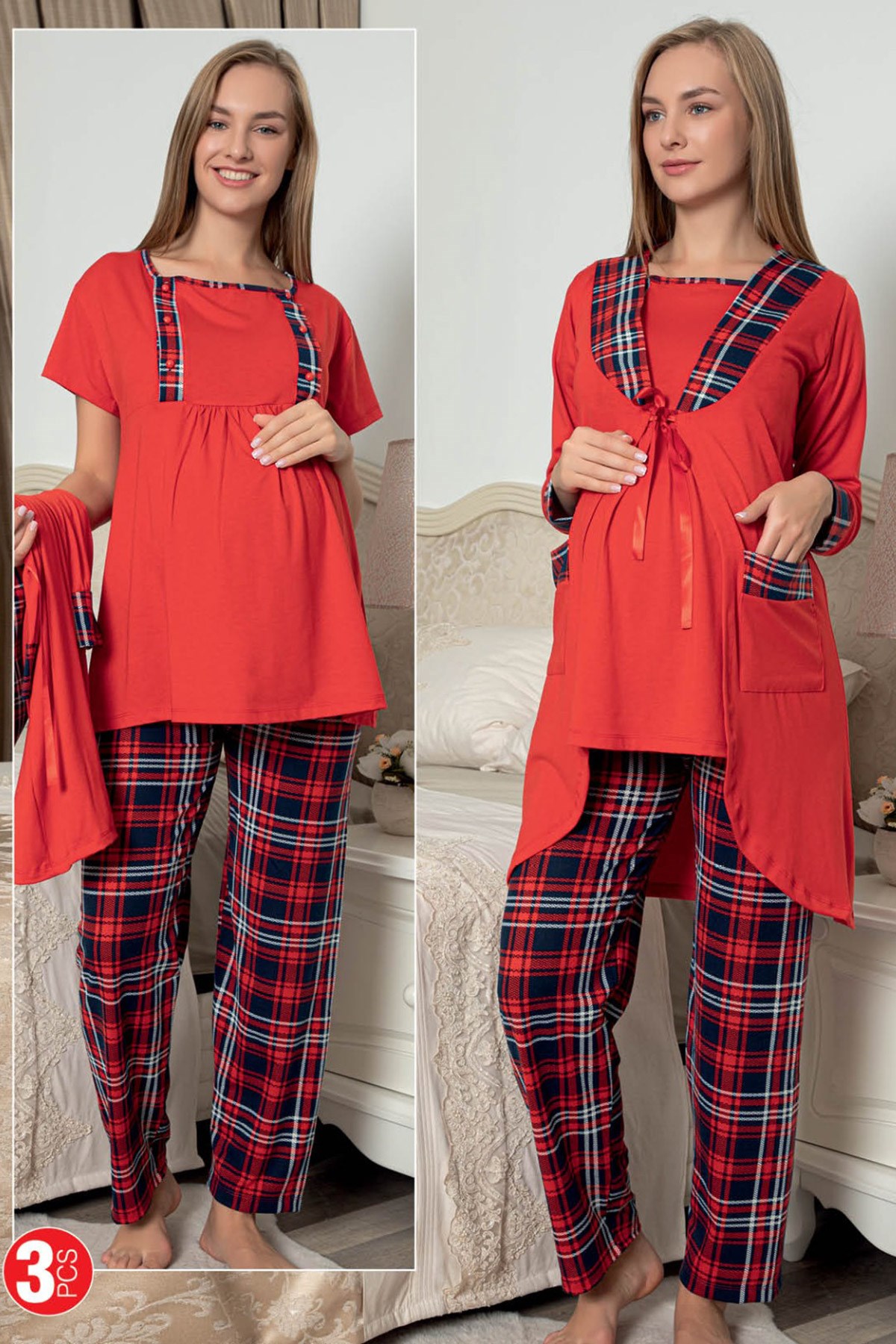 jenika 49261 Sabahlıklı Pijama Takımı