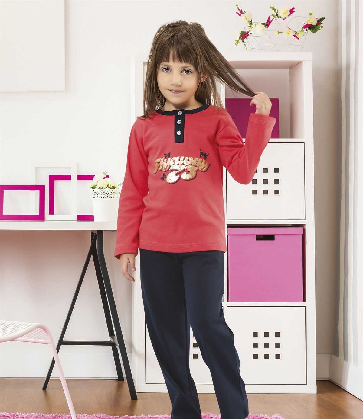 Kız Çocuk Pijama Takımı-5122