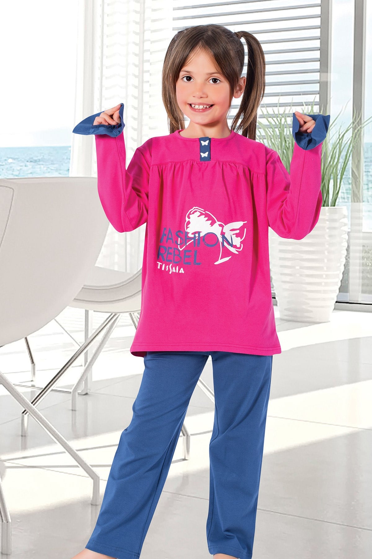 Kız Çocuk Pijama Takımı-5269