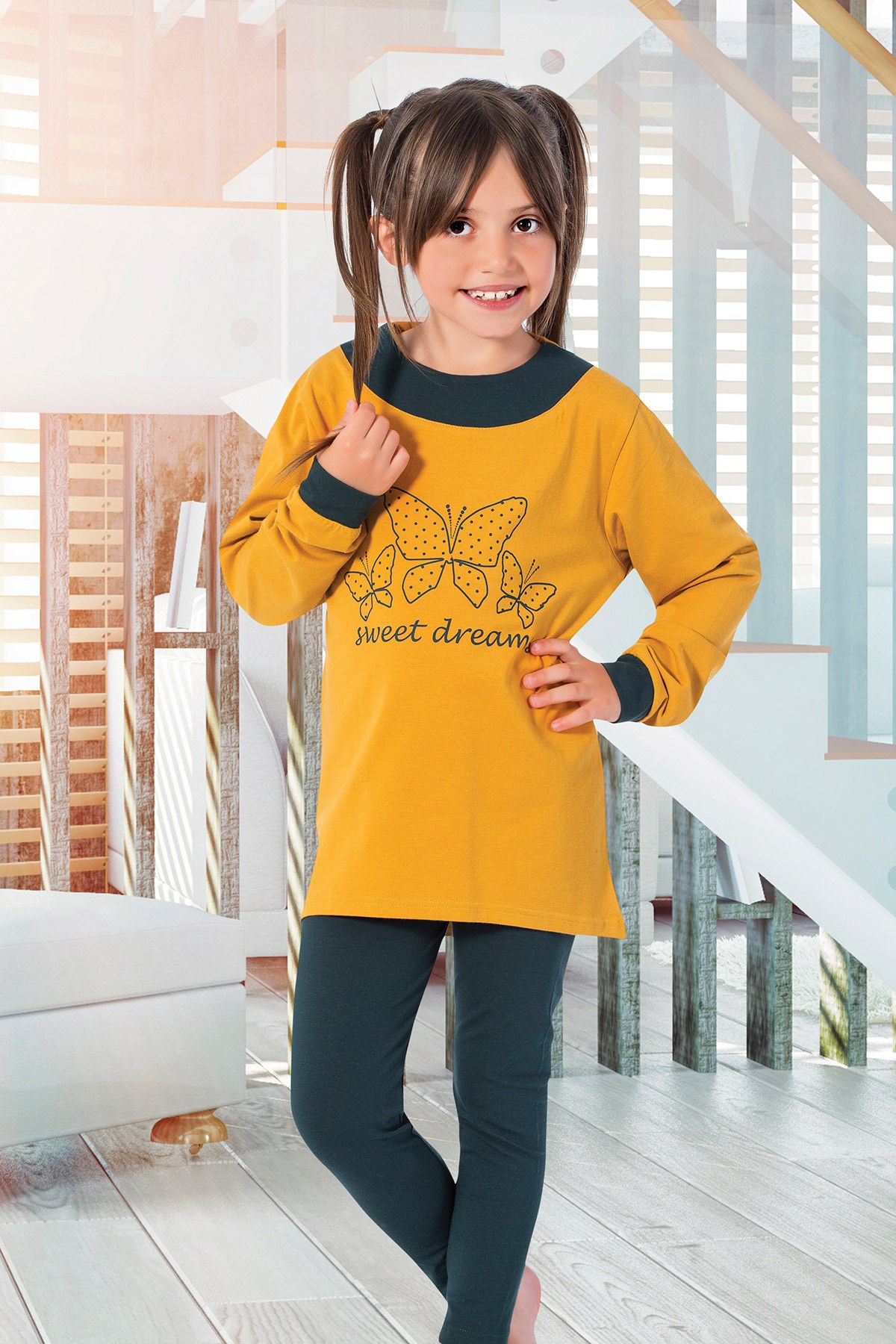 Kız Çocuk Pijama Takımı-5271