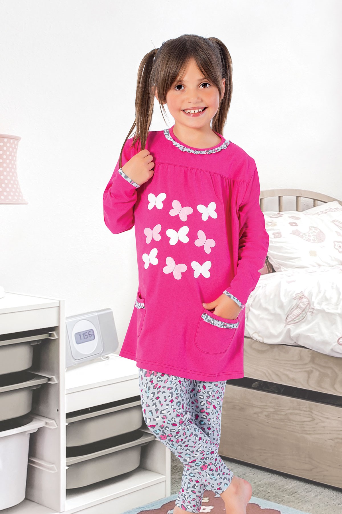 Kız Çocuk Pijama Takımı-5272