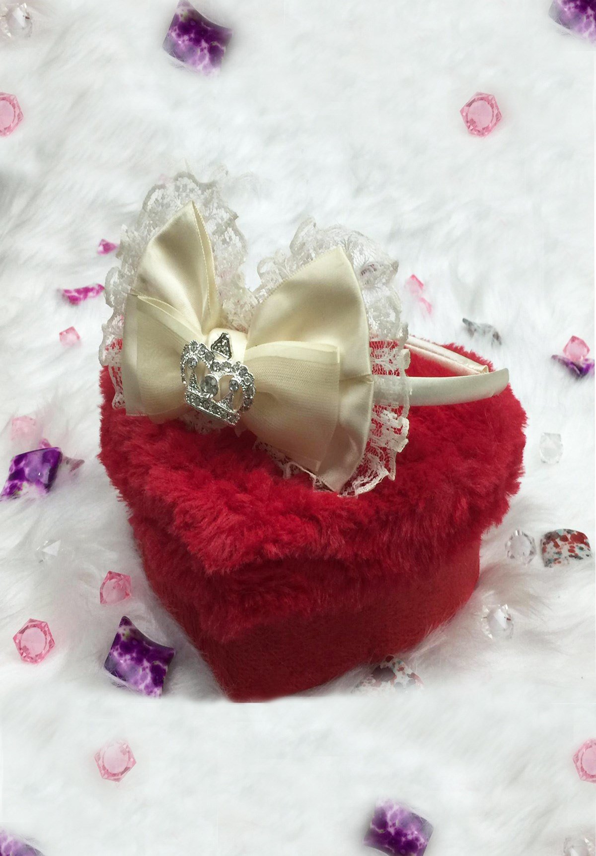 Lh 109 Ekru Taşlı Lohusa Tacı