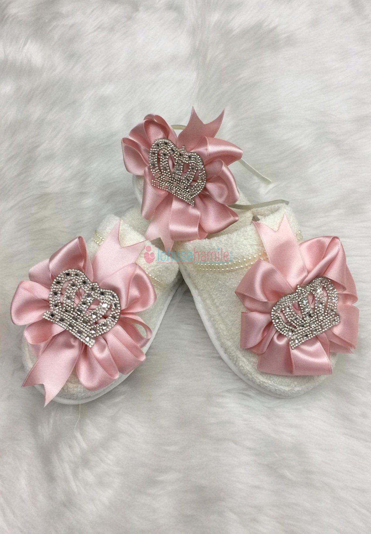 Lh 318 Pudra Lohusa Tac ve Terlik Seti