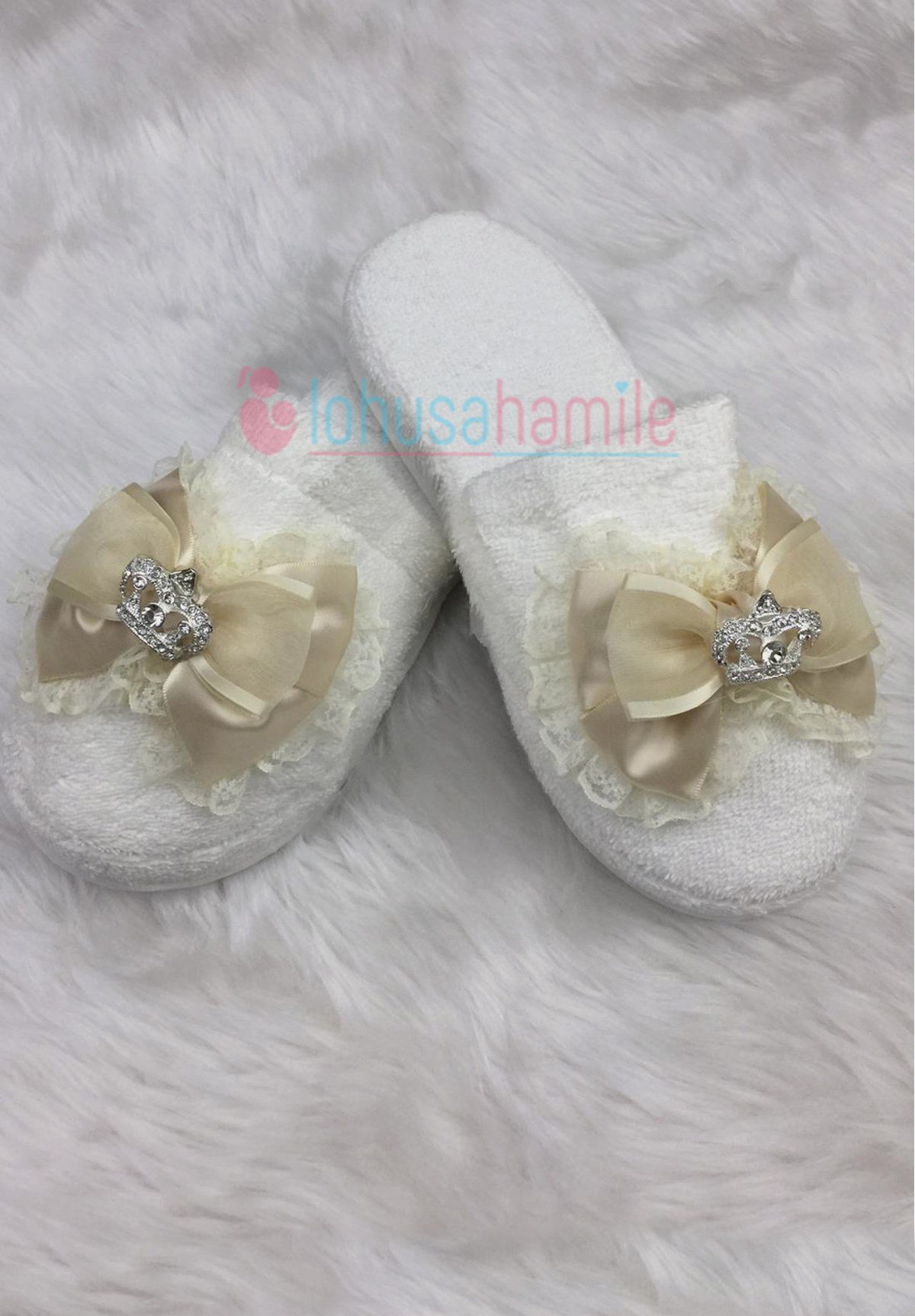 Lh 523 Ecru Maternity Nursing Slipper