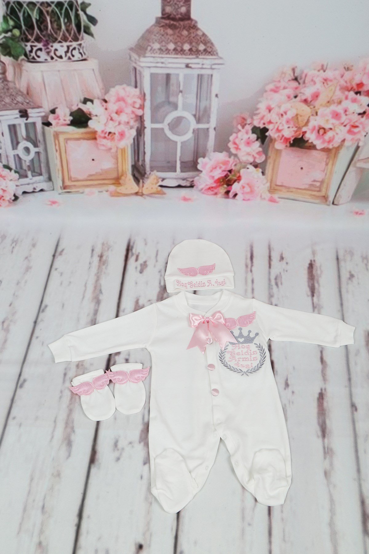 Lh0324 İsme Özel Hastane Çıkışı 3lü Set